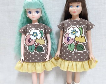 Dolldress for Blythe, Licca, Skipper, Susie sad eyes, Holala