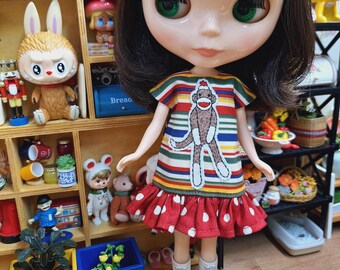 Dolldress for Blythe, Licca, Skipper, Susie sad eyes, Holala
