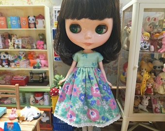 Flowers dress for Licca, Neo Blythe, Ruruko, Skipper
