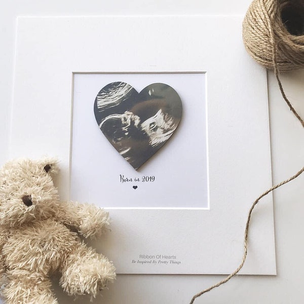 Baby Scan Heart Etsy