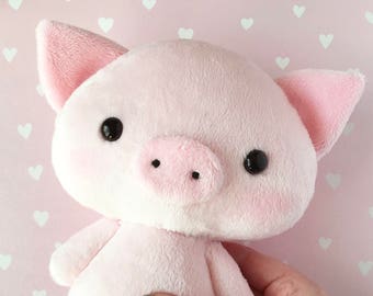 plush pig toy - Stuffed pig - Piggy toy - Piglet toy  - pig softie - Kawaii pig - pig plushie - gift for kids