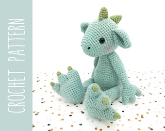 Dragon amigurumi crochet PATTERN PDF instant download