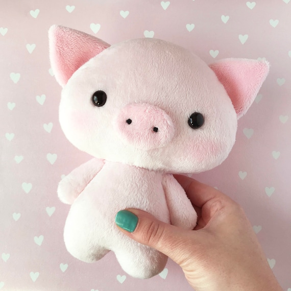 Plush Pig Toy Stuffed Pig Piggy Toy Piglet Toy Pig Etsy - piggy bat piggy toys roblox