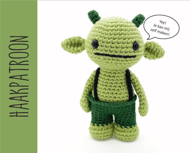 Monster amigurumi haakpatroon, Gmurk monster haakpatroon, amigurumi PDF patroon, Instant download image 1