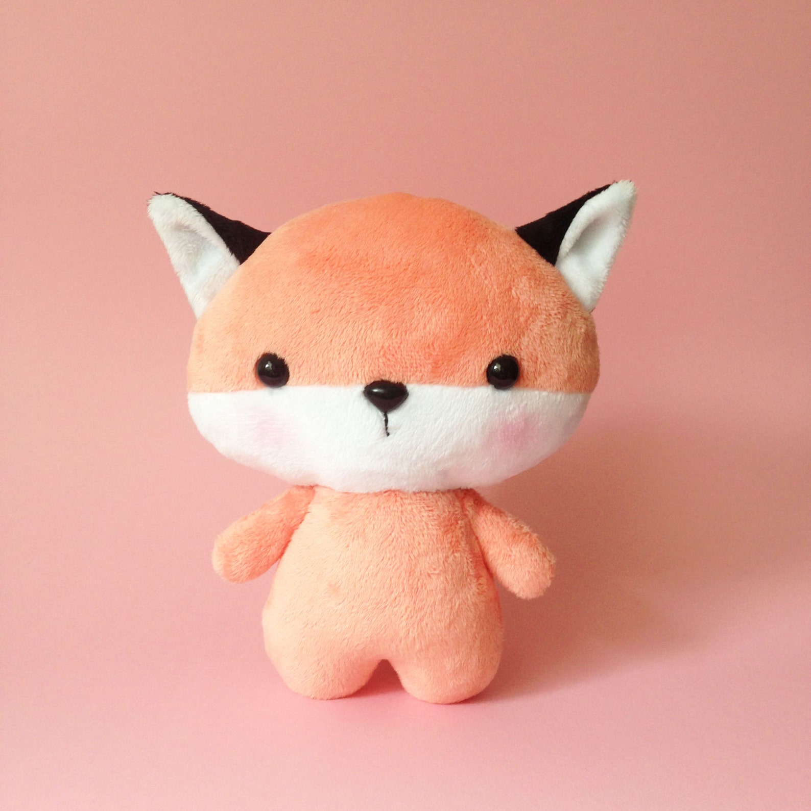 Fox Plush Toy Kawaii Plush Toy Baby Fox Toy Fox Softie Etsy UK