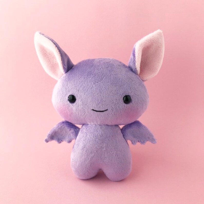 Bat Plush Toy Cute Stuffed Bat Purple Bat Bat Softie - Etsy