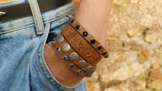 Om 2024 leather bracelet