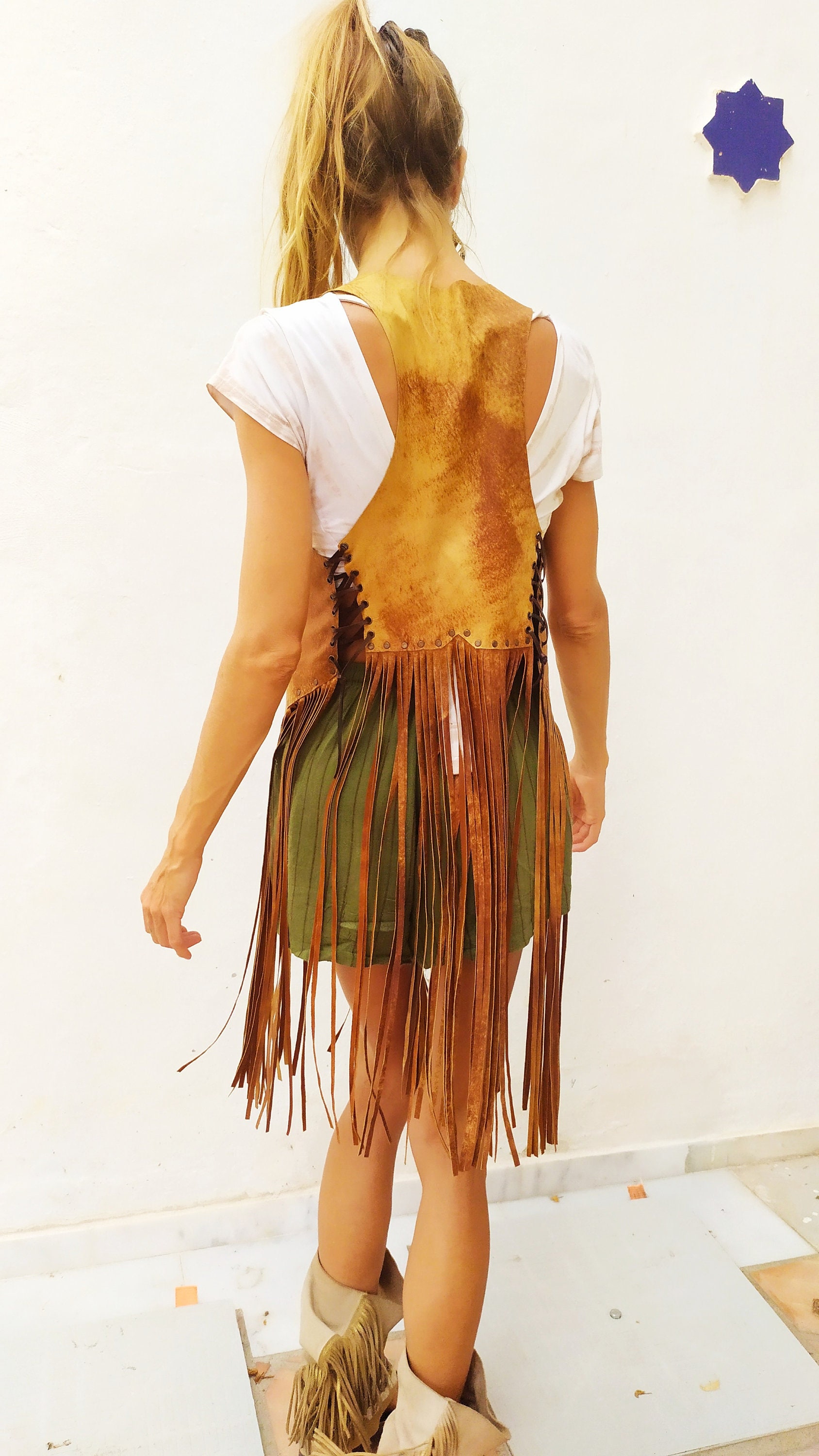 Chaleco boho mujer Etsy Espana
