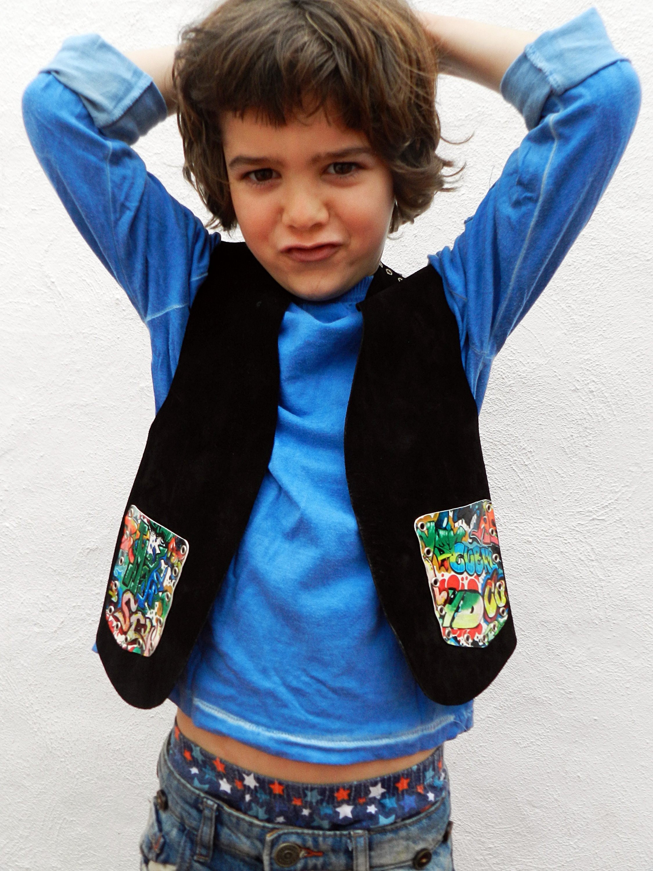 Sudadera pullover personalizada de estilo vintage con letras de lana Ropa Ropa para niña Tops y camisetas tallas para bebés, niños pequeños y jóvenes 