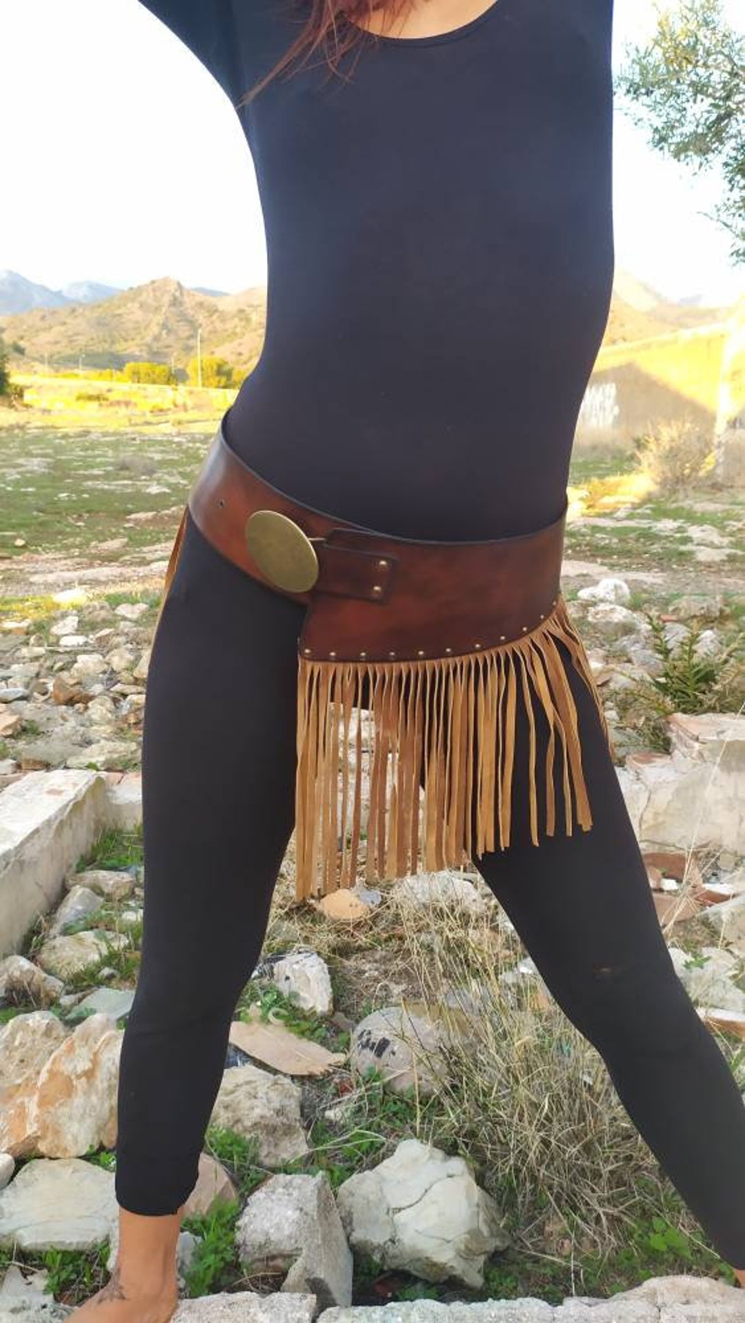 CITYSHOP HERITAGE LEATHER別注 FRINGEベルト Fringed Leather Belt. Boho Belt. Fringes. Boho Chic. - Etsy