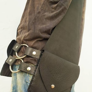 Leather bag for men or unisex shoulder bag black or brown leather mens,. man accessories, casual and comfortable.