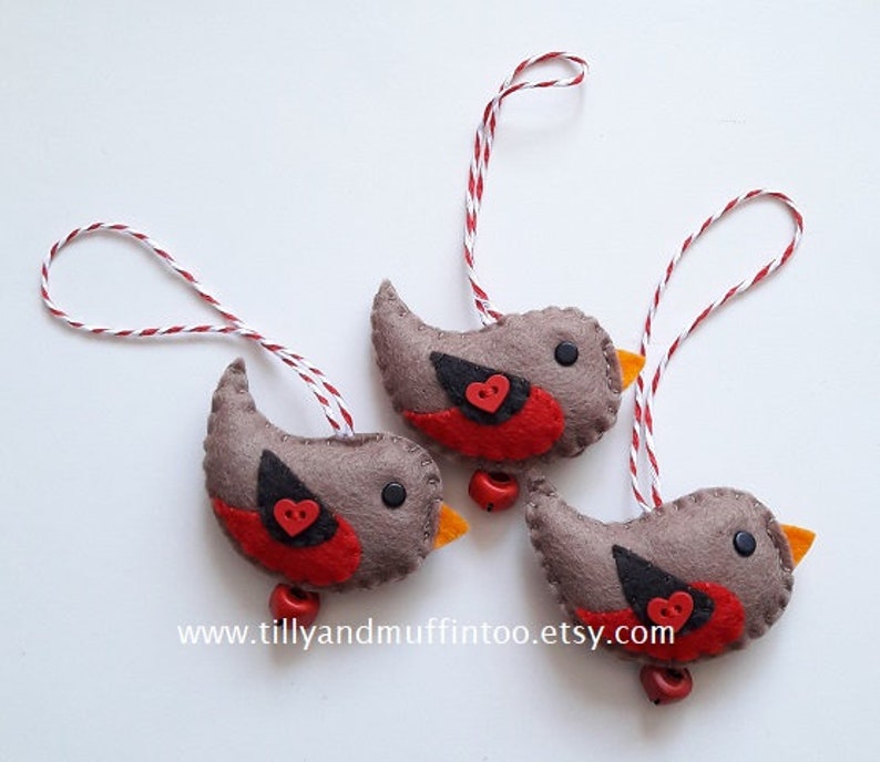 Felt Robin Christmas Decoration/Ornament.Robin Etsy