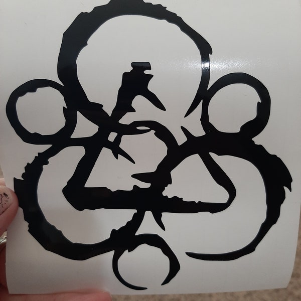 Coheed and Cambria keywork permanent vinyl decal