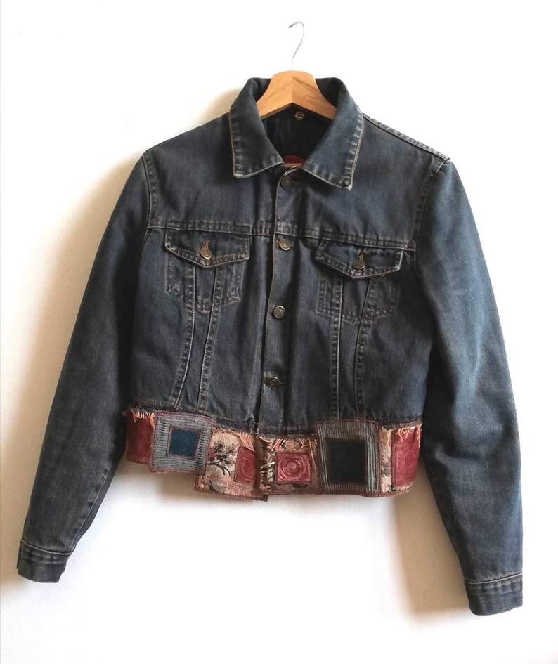 restyled Padded jeans jacket medium size