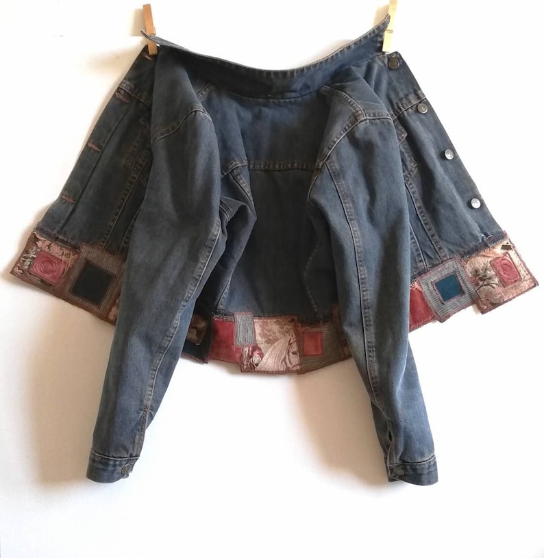 restyled Padded jeans jacket medium size