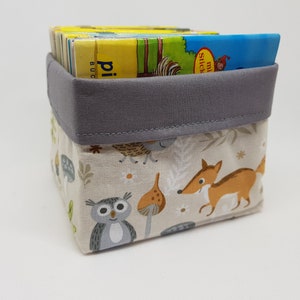 Utensilo "Forest Animals Beige" made of organic cotton for Pixi books, Pixi cover, natural, gift for children, sustainable, natural, school enrollment