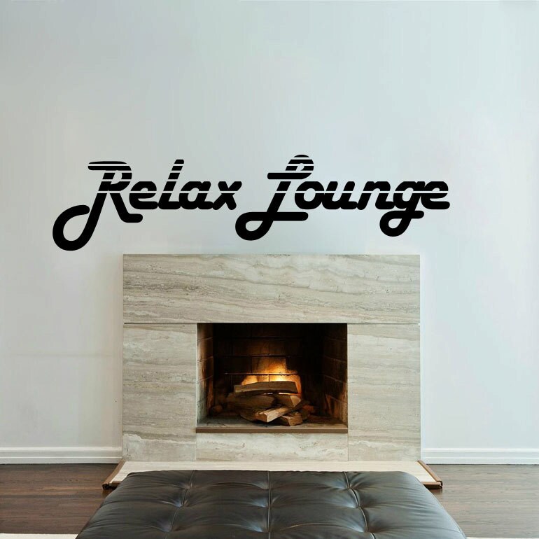 Quote Relax Lounge Wall Decal Cute Vinyl Sticker Home Arts Etsy