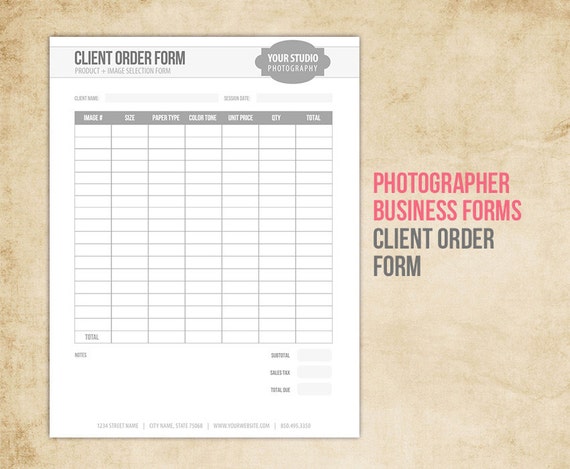 5 Free Client Information Sheet Templates - Word - Excel ... Photography client information sheet template
