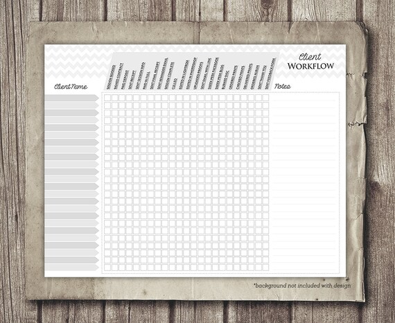 photography client work flow checklist template photography etsy