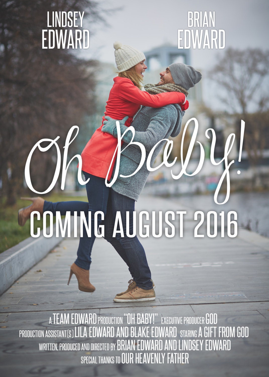 Pregnancy Announcement Baby Announcement Movie Poster Sign Etsy