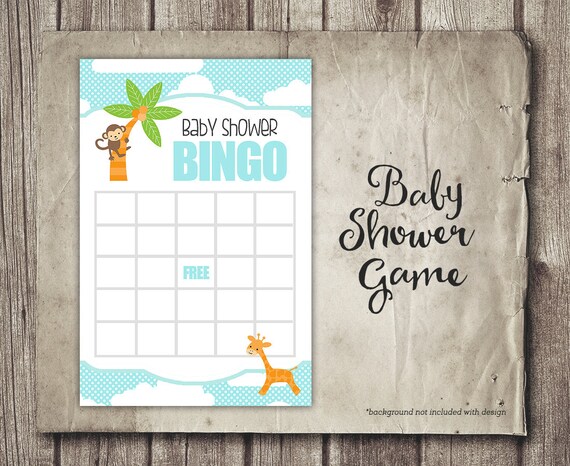 Baby Shower Games Bingo Game Jungle Safari Baby Shower Etsy Baby Shower Games Bingo Game Jungle Safari Baby Shower Etsy