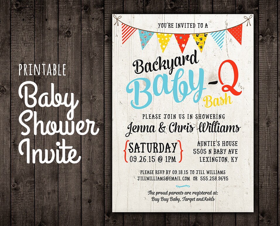 Baby Shower Invitation Digital Baby Shower Invite Parents Etsy