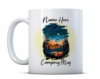 Personalised Camping Mug - Outdoor Hobby Gift Mug