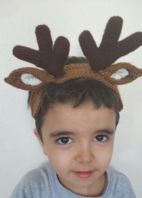 child reindeer antler headband