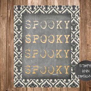 Halloween Printables-set of 4 Printables-8x10 Digital Prints - Etsy
