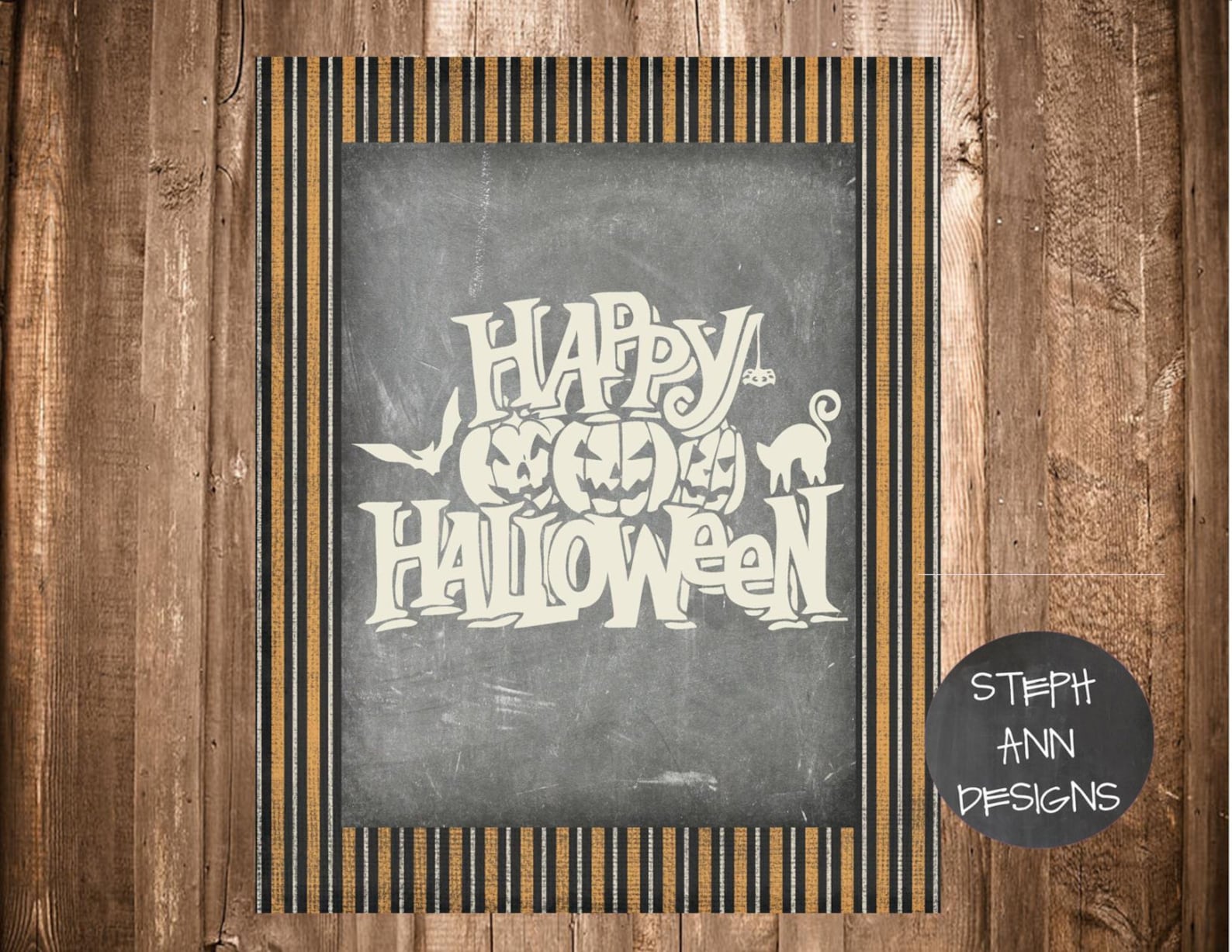 Halloween Printables-set of 4 Printables-8x10 Digital Prints - Etsy