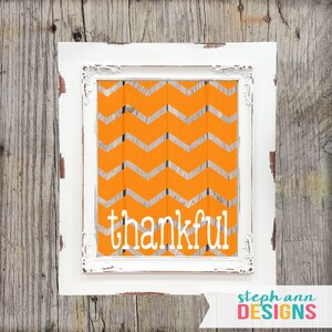 Printable Thankful Sign-8x10-Instant Download