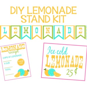 Lemonade Stand Kit-Printables for a Lemonade Stand