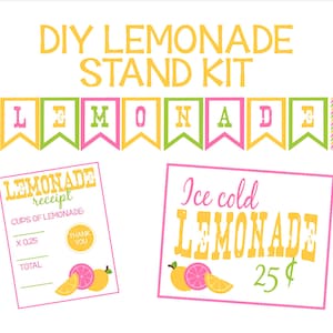 Lemonade Stand Kit-Printables for a Lemonade Stand