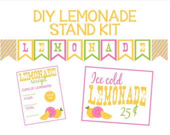 Lemonade Stand Kit-Printables for a Lemonade Stand