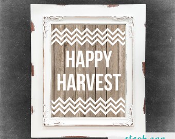 Printable Happy Harvest Sign-8x10-Instant Download