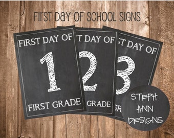 Afdrukbare eerste schooldag borden-afdrukbare schoolbordborden-kleuterklas 12-5x7 printables