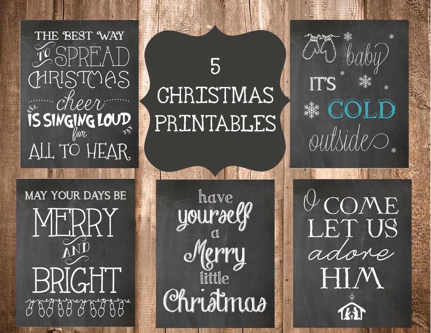 5-chalkboard-christmas-printables-5x7-printables-etsy
