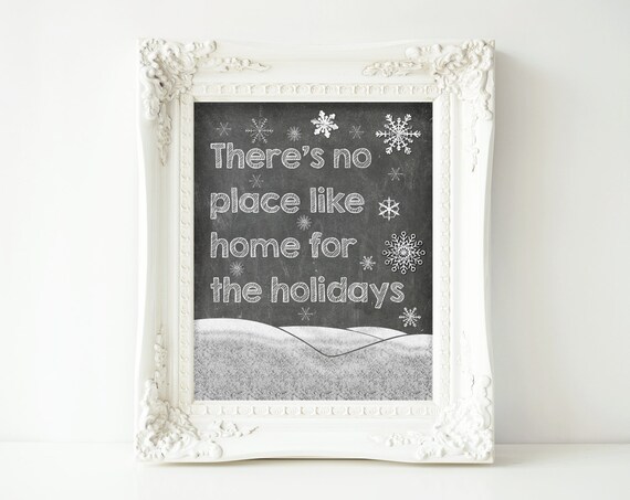 Printable Christmas Sign-8x10-instant Download-home for the - Etsy