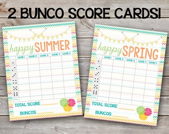 Printable Bunco Score Sheet-Digital File