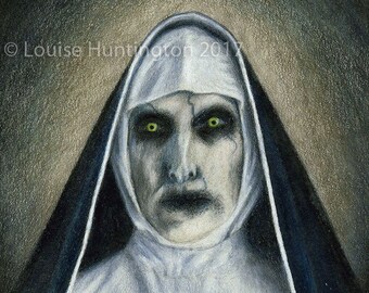 goth doll Nun doll 14 horror poseable doll made to order horror Valak poseable doll Nun Valac
