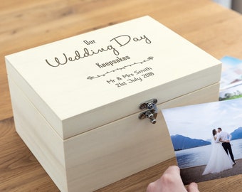 Wedding Wooden Box Etsy
