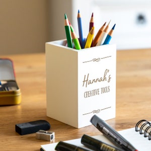 Personalised Pen Holder/pot 3D Printed Teacher Gift Stationary