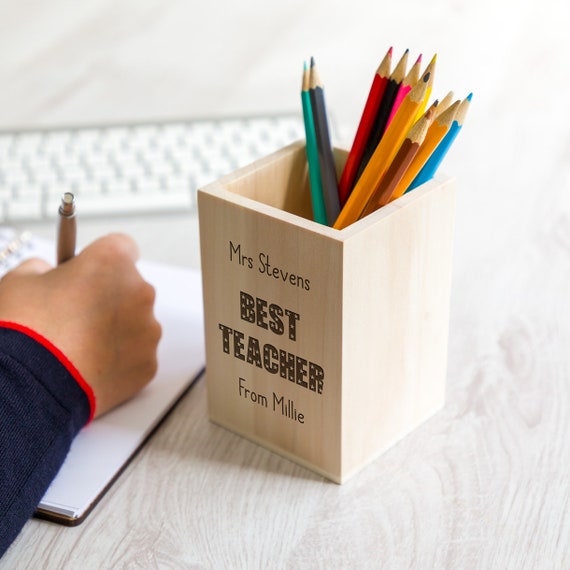 Best Teacher Ever Pen Pencil Pot Holder Thank You Teacher Assistant Teacher Gift