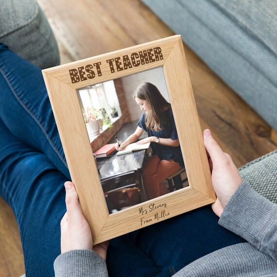 Personalised Photo Frame Best Teacher Gift Teacher Gifts Etsy