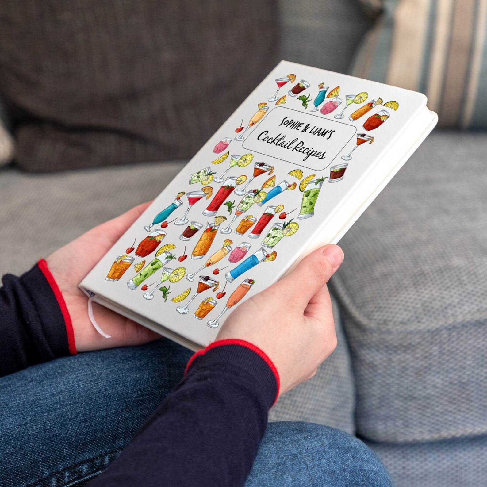 Cocktail Recipe Book Personalised Drink Recipe Book A5 Etsy