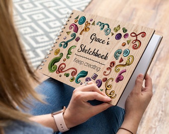 Personalised Artist Sketchbook By Mirrorin