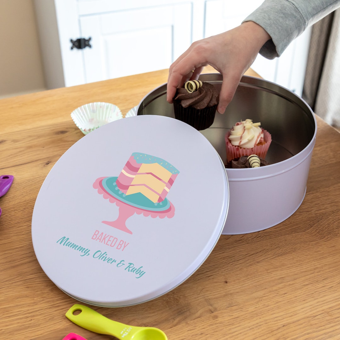 Personalised Cake Tin Baked by Cake Tin Cake Tin Storage Etsy UK