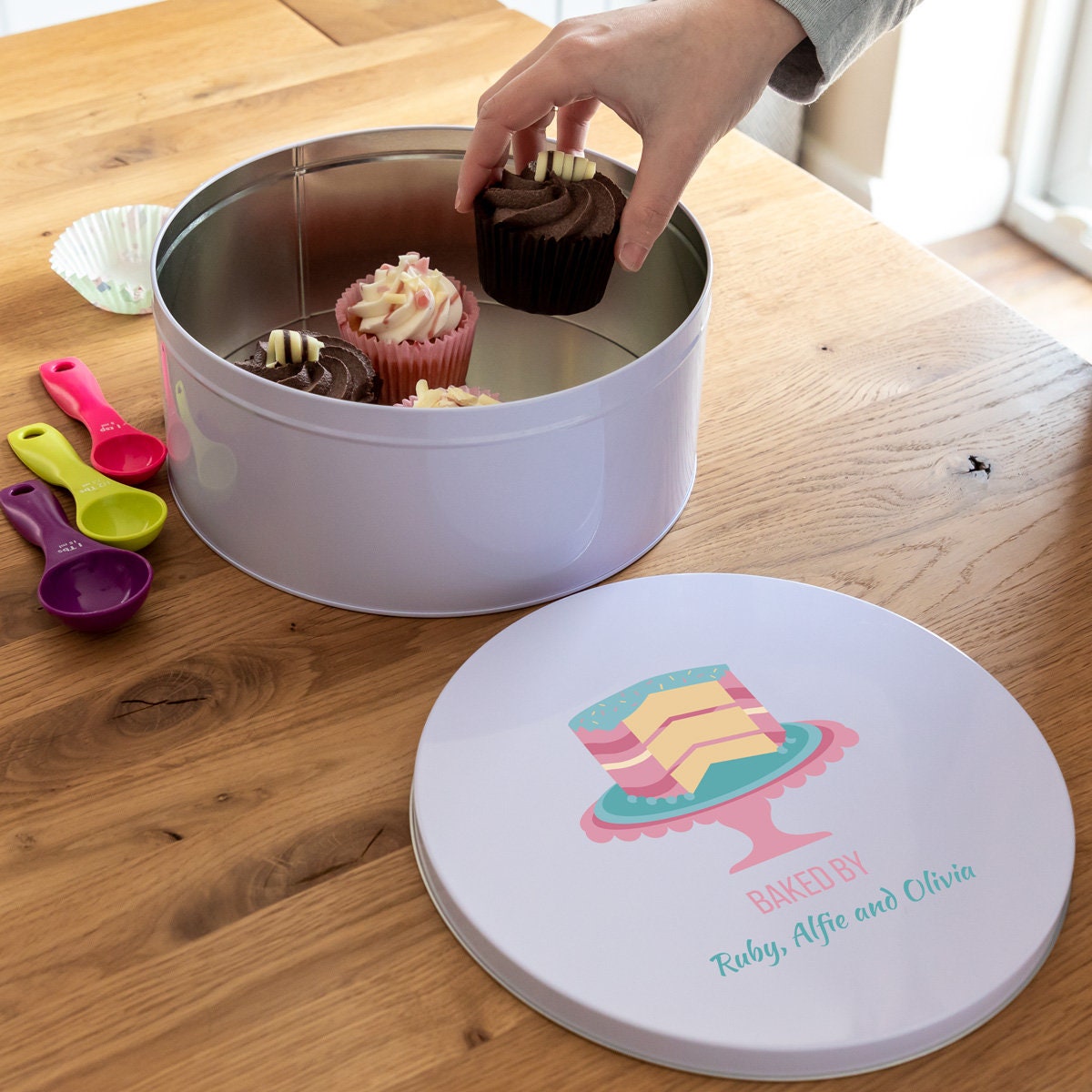 Personalised Cake Tin Baked by Cake Tin Cake Tin Storage Etsy UK