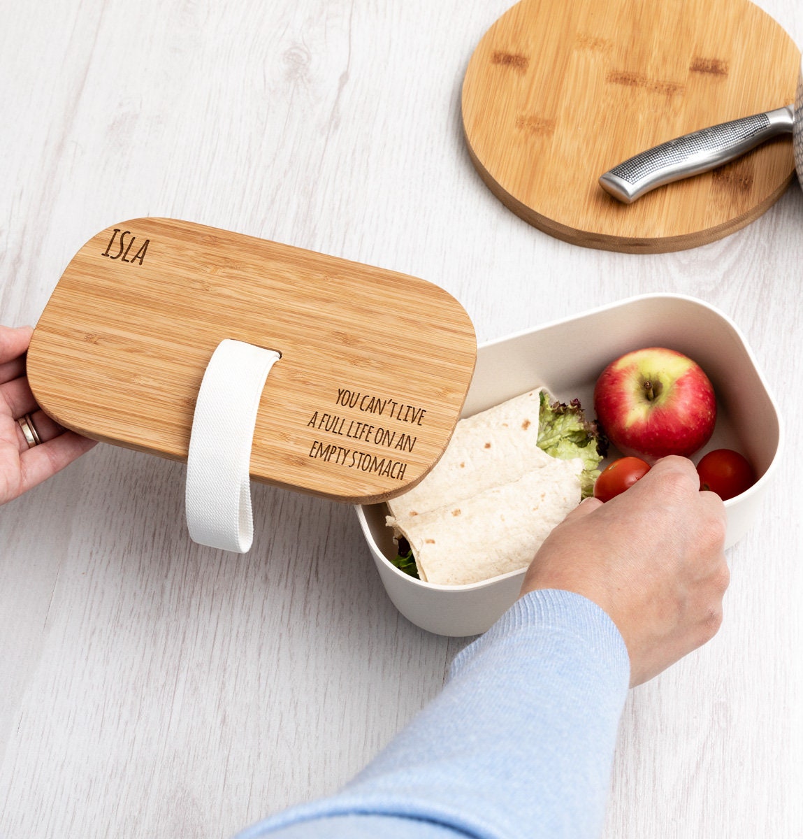 Lunch Box Personalised Bamboo Lunch Box Lunch Box Adult - Etsy UK