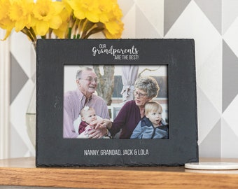 Grandparent Picture Frame - Grandparents Are The Best - Grandparent Photo Frame - Gift For Grandparent - Personalised Grandparent Gift LC933